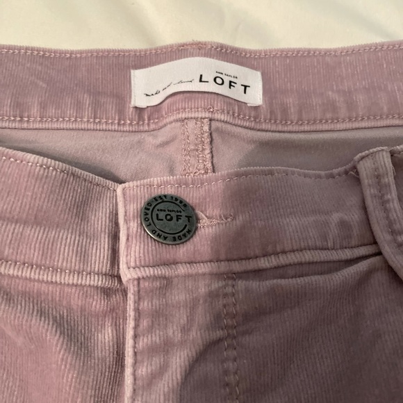 LOFT Pants - LOFT Lavender Corduroy Pants